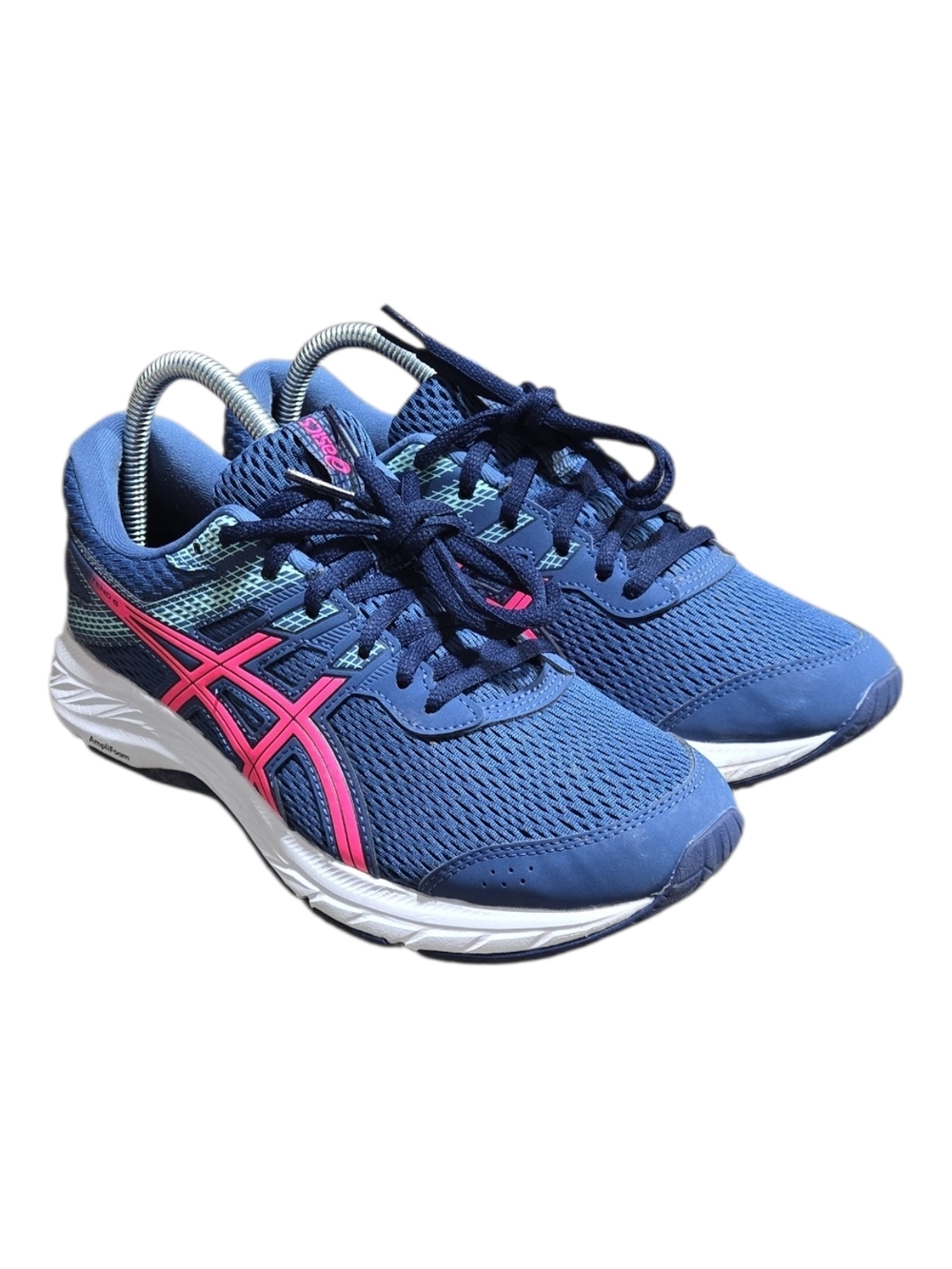 Asics Gel-Contend 6 Running Shoes Women's Size 8.5 Blue Pink Gym Walking
